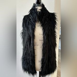 Michael by Michael Kors black Mongolian fur vest size Medium M